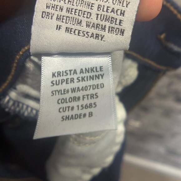 EUC Hudson Krista Ankle Super Skinny Jeggings Size 26 - Picture 14 of 16